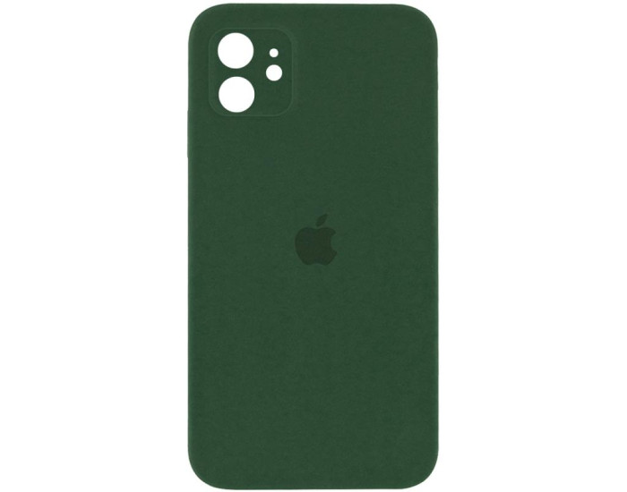 Чехол-силикон оригинал Square Cover Soft Matte Full Camera iPhone 11 (Зеленый / Cyprus Green)