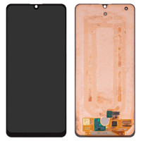 Дисплей з сенсорним екраном (модуль) Samsung M325 Galaxy M32, чорний, переклеювання