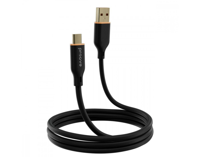 Кабель Proove Jelly Silicone USB to Type-C (3A/ 1m) чорний