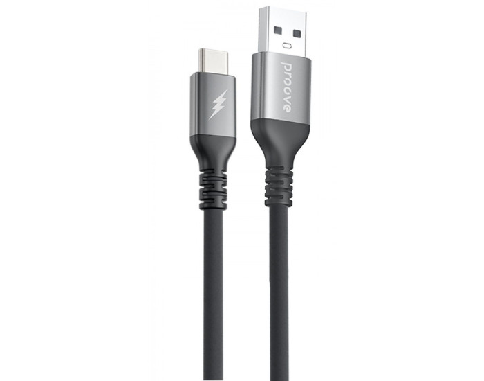 Кабель Proove ReGen Silicone USB to Type-C (3A/ 1m ) (black)