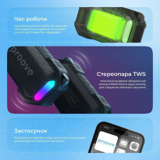 Колонка Bluetooth Proove Black Rock 10W, черная
