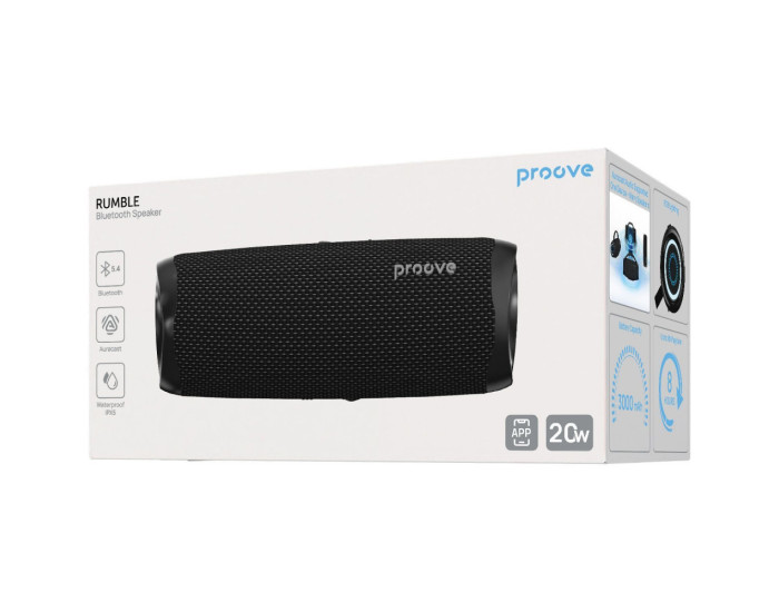 Колонка Bluetooth Proove Rumble 20W, черная