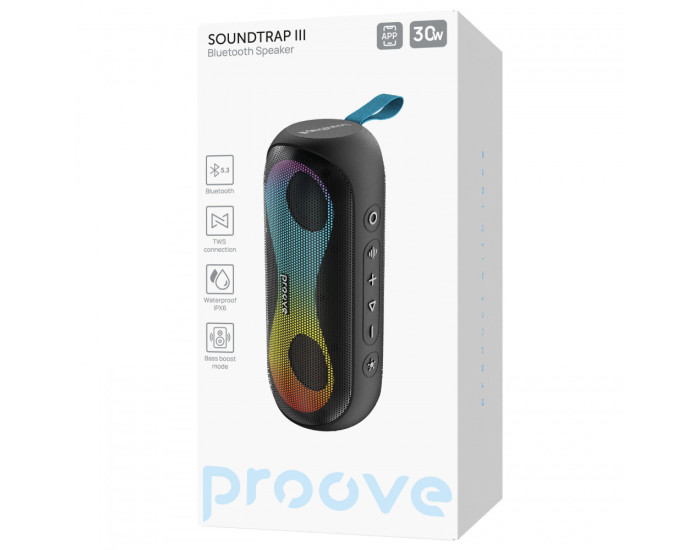 Колонка Bluetooth Proove SoundTrap III 30W, черная