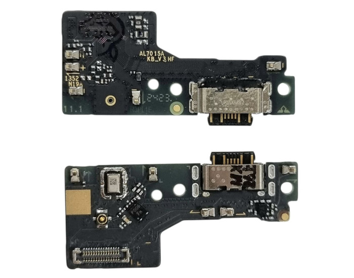 Шлейф для Xiaomi Redmi 13 с разъемом зарядки, с микрофоном, плата зарядки, оригинал