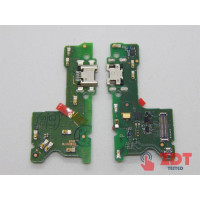 Шлейф для Huawei Y7 2019/ Y7 Prime 2019 (DUB-LX3/ DUB-L23/DUB-LX1) з роз'ємом зарядки, навушників з мікросхемою, оригінал
