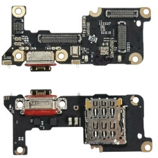 Шлейф для  Xiaomi 15T, коннектора зарядки с микрофоном, с компонентами, High Copy