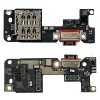 Шлейф для Xiaomi Poco F7, конектора зарядки з мікрофоном, з компонентами, High Copy