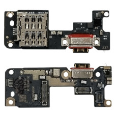 Шлейф для  Xiaomi Poco F7, коннектора зарядки с микрофоном, с компонентами, High Copy