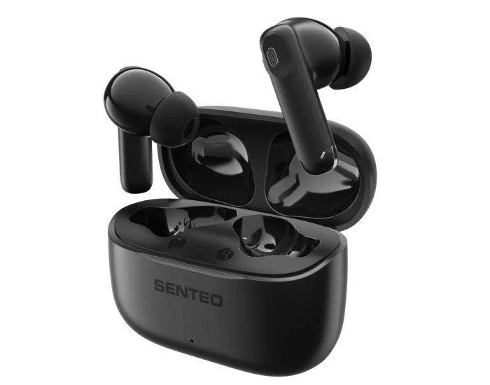 Беспроводные наушники Bluetooth SENTEO TWS Wind X True ANC+ENC, черные
