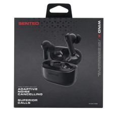 Беспроводные наушники Bluetooth SENTEO TWS Wind X True ANC+ENC, черные