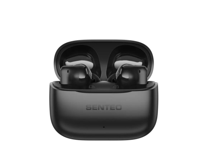 Беспроводные наушники Bluetooth SENTEO TWS Wind X True ANC+ENC, черные