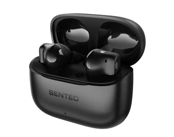 Беспроводные наушники Bluetooth SENTEO TWS Wind X True ANC+ENC, черные