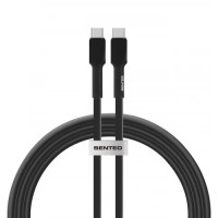 Кабель USB-C SENTEO SL-03 Silica Gel Type-C to Type-C (100W/1m) чорний