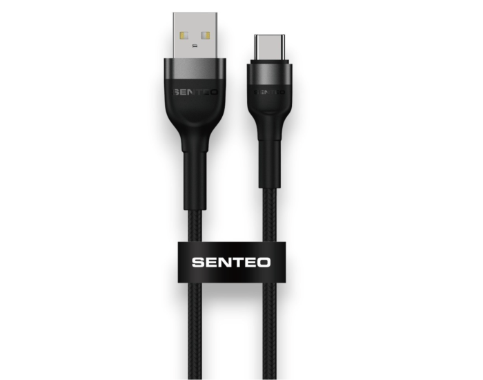 Кабель USB SENTEO SL-03 Silica Gel USB to Type-C (3A/2m) черный