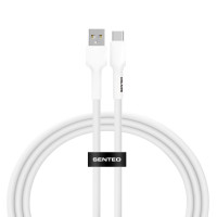 Кабель USB SENTEO SL-03 Silica Gel USB to Type-C (3A/2m) белый