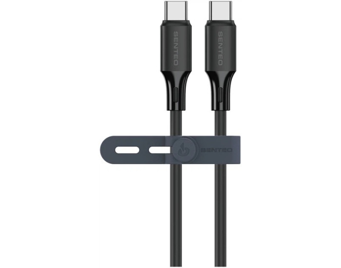 Кабель USB SENTEO SL-08 Nano Silicone USB to Type-C (3A/1m) черный