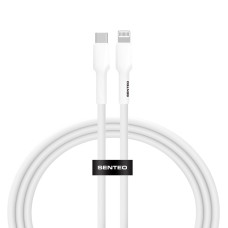 Кабель USB SENTEO SL-03 Silica Gel 60W Type-C to Lightning 1m, белый