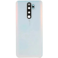 Задняя крышка для Xiaomi Redmi Note 8 Pro, белая со стеклом камеры, оригинал