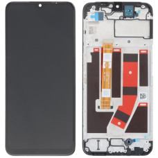 Дисплей з сенсорним екраном (модуль) Oppo A57s /A17 /A17k /A57 /A77 /A77s, чорний з рамкою, оригінал