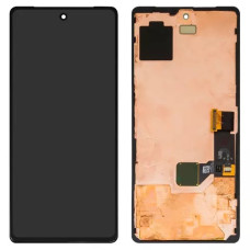 Дисплей с сенсорным экраном (модуль) Google Pixel 7, черный с рамкой, переклейка