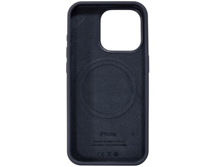 Чехол-силикон оригинал Full Soft Matte with MagSafe iPhone 16, темно-синий  