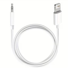Кабель AUX to Lightning (3,5мм 1.2м) белый