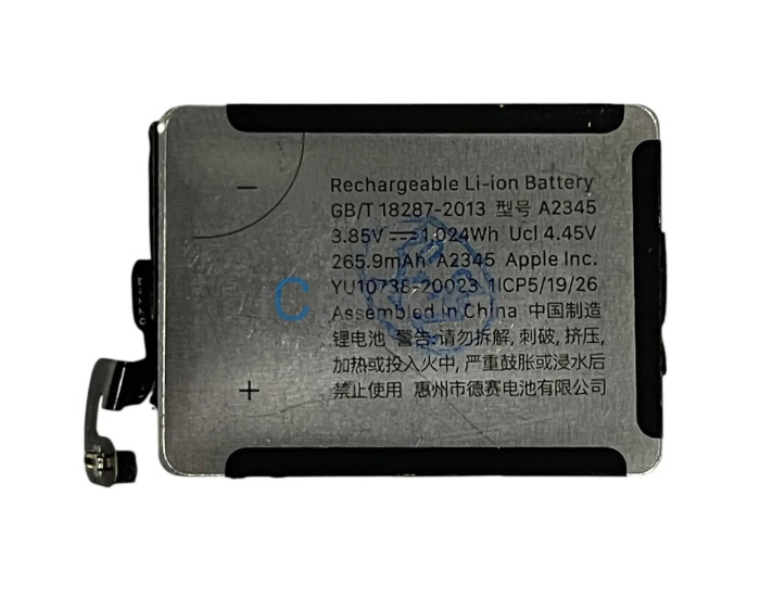 Акумулятор Apple Watch 6 40mm, A2345, 246 mAh, оригінал