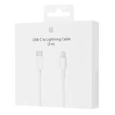 Кабель 99% Origina Type-C to Lightning White 2m (chip MFI Foxconn) (box) (MKQ42/MQGH2)