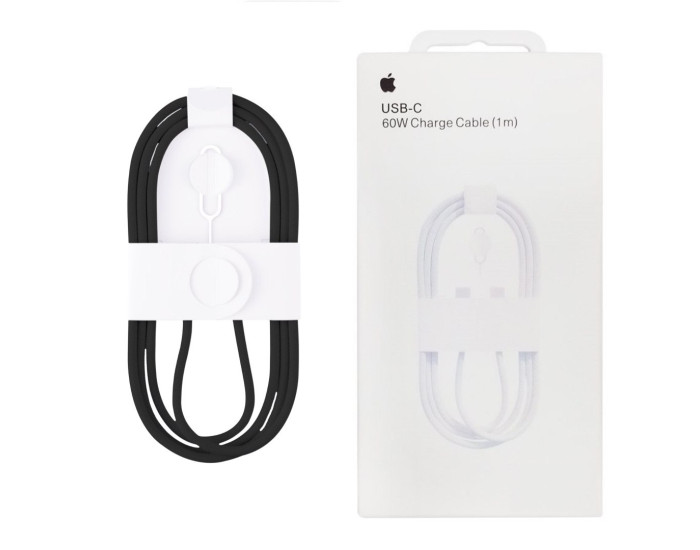 Кабель Original Quality Type-C to Type-C (Woven) (box) Sim Lock 1m, Black