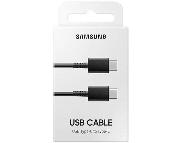 100% Original  Cable Samsung Galaxy S23 Type-C to Type-C 60W Black