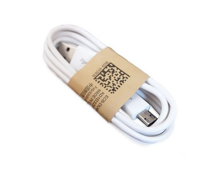 100% Original USB to Micro Samsung i9500 White