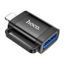 Переходник OTG Hoco UA31A Lightning Male to USB Female, черный