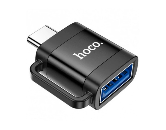 Переходник OTG Hoco UA31C Type-C male to USB female, черный