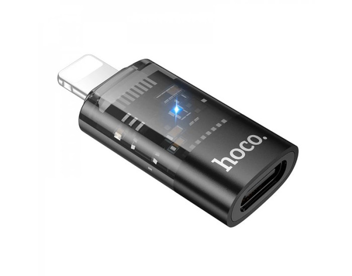 Переходник Hoco UA36A Lightning to Type-C, черный