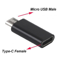 Перехідник Type-C to Micro, чорний