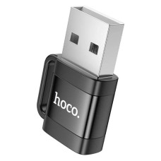 Переходник Hoco UA31D Type-C Famale to USB-A Male, черный