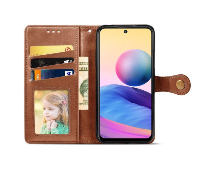 Чехол-книга Кожаный GETMAN Gallant Samsung Galaxy A26 5G, коричневый