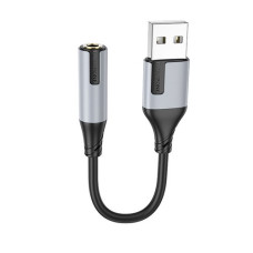 Переходник Borofon BV19 Creator External Sound Card USB to 3.5mm, черный