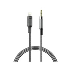 Переходник XO NB-R279A iPhone to 3.5 Brushed Clear Audio Cable (Черный  Black)