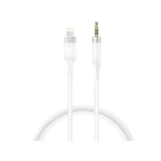 Переходник XO NB-R279A iPhone to 3.5 Brushed Clear Audio Cable (Белый  White)