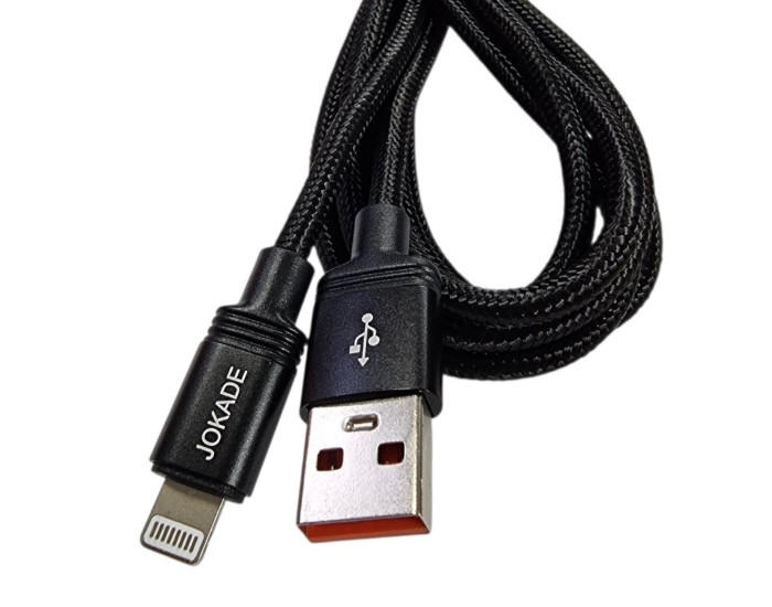 Кабель USB Jokade JA041 USB to Lightning smart charging (5A/2m) чорний
