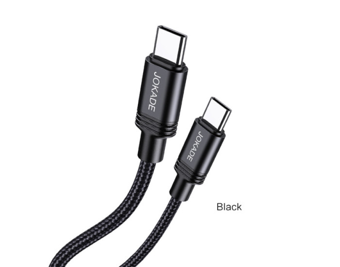Кабель USB-C Jokade JA041 Type-C to Type-C  PD100W Smart Charging (2m) - черный