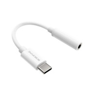 Перехідник USB Borofone BV13 Type-C to 3.5 Digital audio converter, Білий
