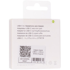 Переходник AUX (3,5) - USB-C (Apple Bar-Code) оригинал
