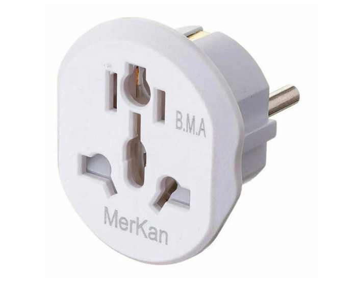 Сетевой переходник Merkan EU White