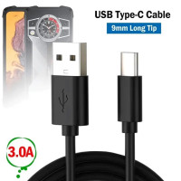 Кабель USB to Type-C штекер 9мм