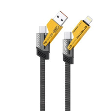 Кабель USB XO NB283 4-in-1 Braided Flat Cable/Data Cable (Black)