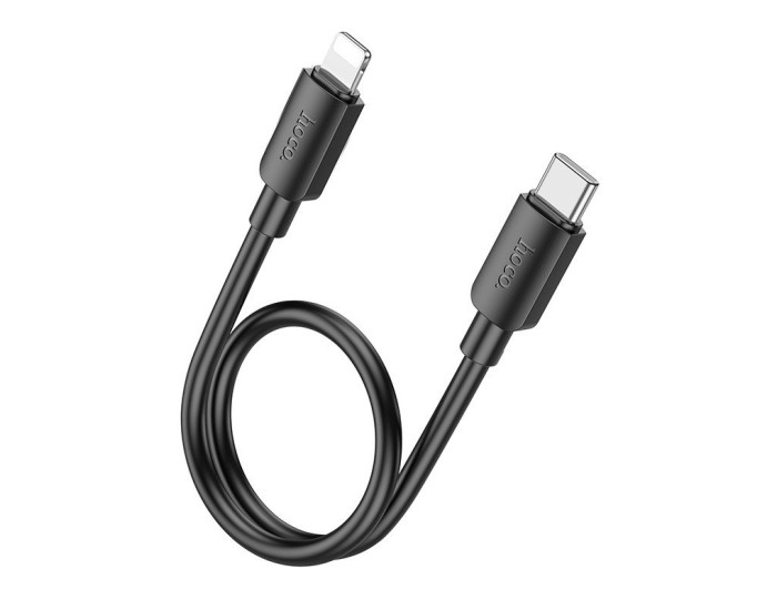 Кабель USB Hoco X96 Hyper 27W charging data cable Type-C to Lightning (L=0.25M) Black