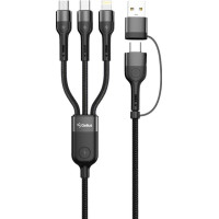 Кабель Gelius Multimate GP-UCN006 4in1 USB-A/Type-C to Type-C/Lightning/MicroUSB (1,2m) (60W)