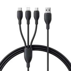 Кабель USB Baseus Ultra-Fast 3in1 (Lightning/Micro/Type-C) (3.5A/0,8m) Black